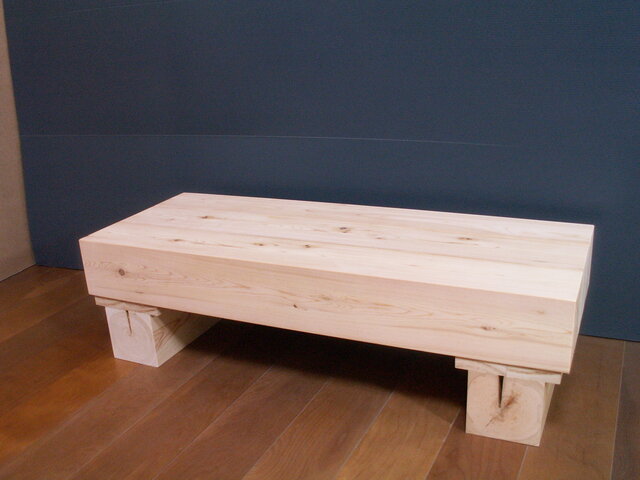 ○国産ヒノキ 木製 頑丈なローテーブル 飾り台 踏み台 観葉植物ラック