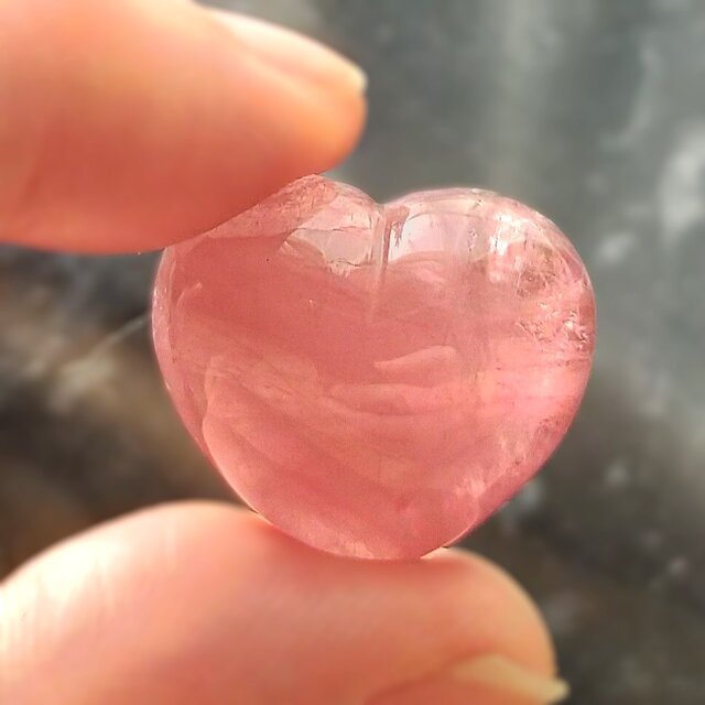 ピンクトルマリン キャッツアイ ハート 天然石 コレクション 42.10ct