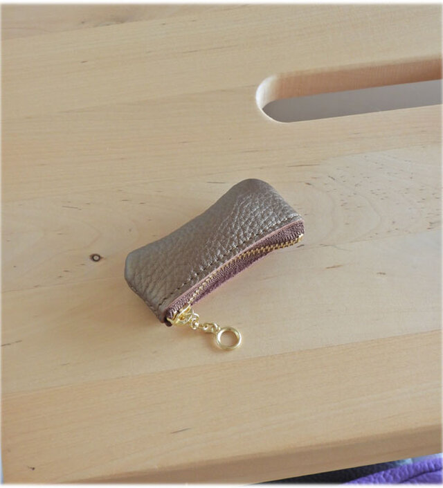 ちびちびジップケース　カッパー