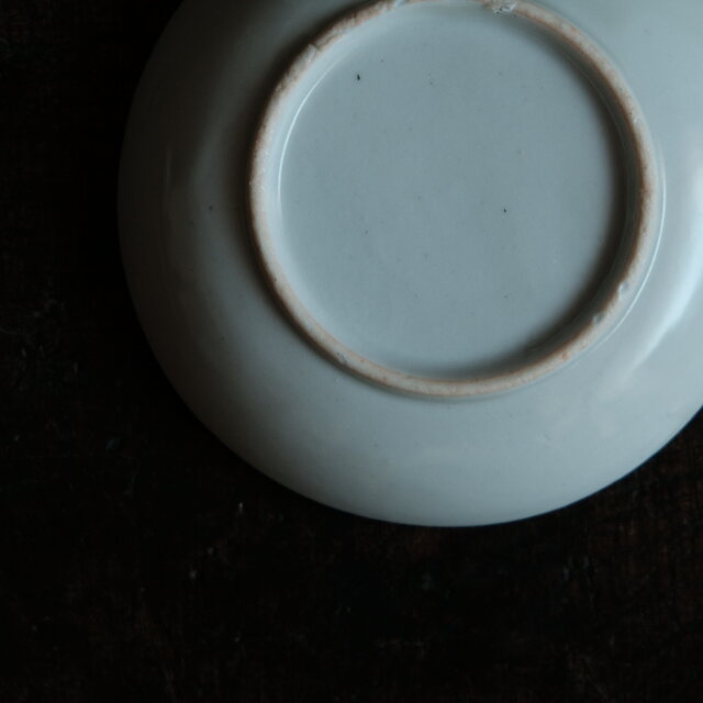 三つの桃◇見込みに桜 印判小皿 骨董・antiques 古道具 古民家 丁寧な