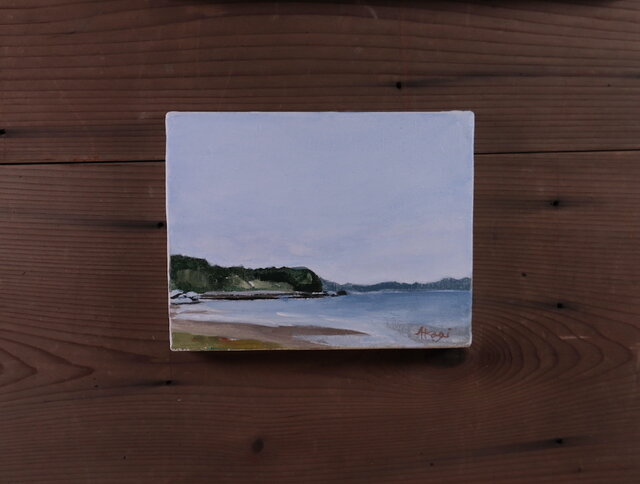 ◆絵画◆「白崎海岸」河井達海氏作　真作/油彩画/風景画/静物画/油絵/海景画/額 ◇絵画◇「白崎海岸」河井達海氏作 真作/油彩画/風景画/