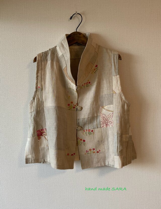 リネンP変型ベスト