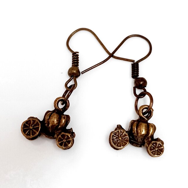 かぼちゃのメタルパーツピアス