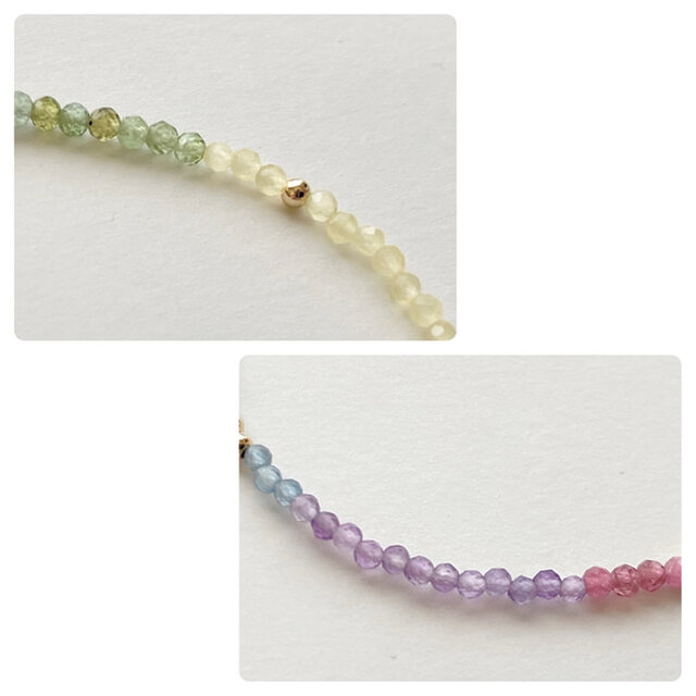 14kgf ナナイロ宝石のブレスレット◝✩PG ３ 14kgf ナナイロ宝石のブレスレット◝✩PG 3