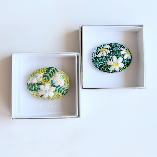 小さなお花の刺繍ブローチ・botanical#381 | iichi 日々の暮らし