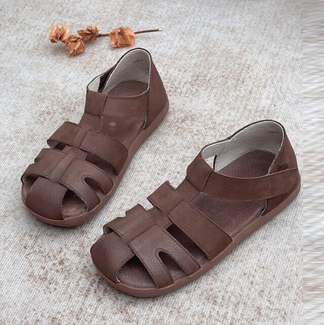 【受注製作】サンダルシューズ 手製牛革レザー グラディエーター風 BB37