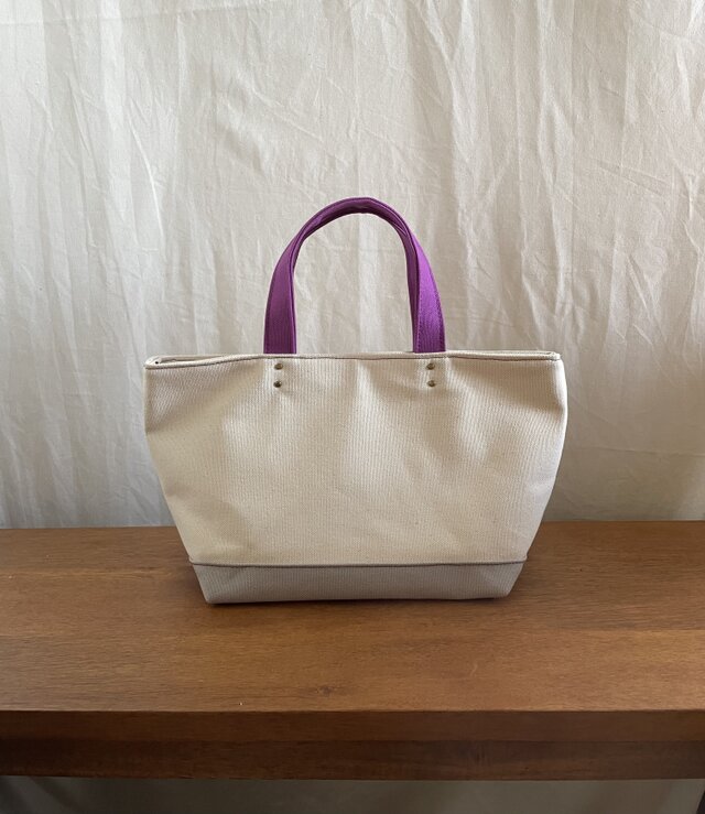 トートバッグM浅型✴︎キナリベース✴︎現品のみ