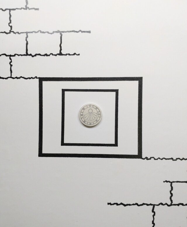 銀製 エジプシャンピンバッジ「アテン神」