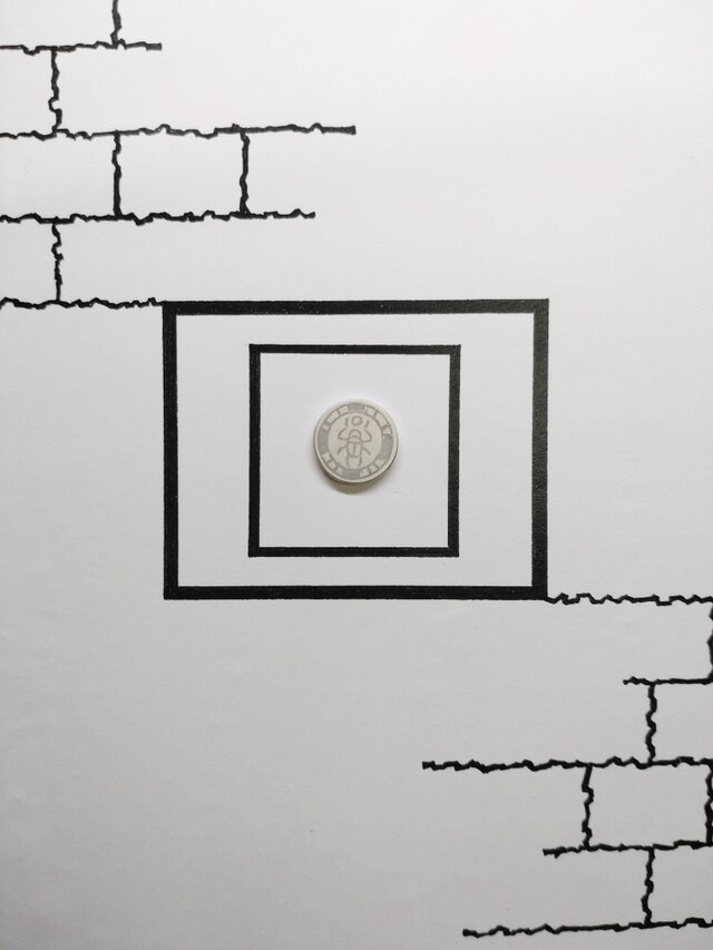 銀製 エジプシャンピンバッジ「ケプリ神」