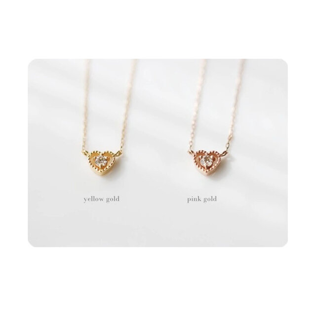 K18金 ハート　ネックレス 刻印あり K18 プランプ ハート ネックレス 無垢 K18ゴールド ハート