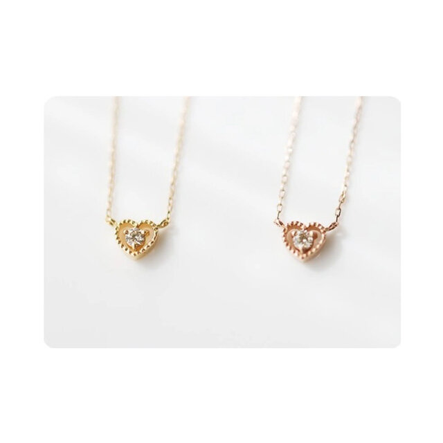 最終値下げ、特価、K18ハート型天然ダイヤ、チャーム ゴールド系 K18 YG ハートメレダイヤモンドチャーム | NATURALI JEWELRY