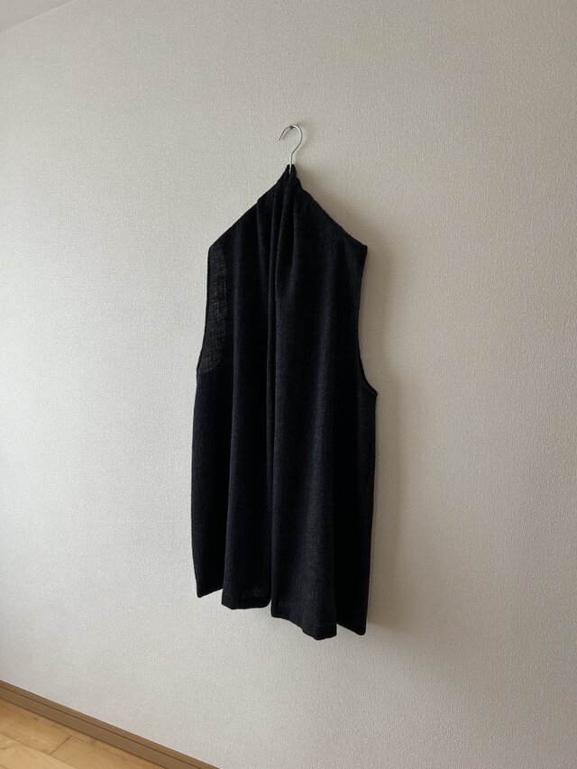 10%OFF  ショールカラーのベスト　サイズ展開あり