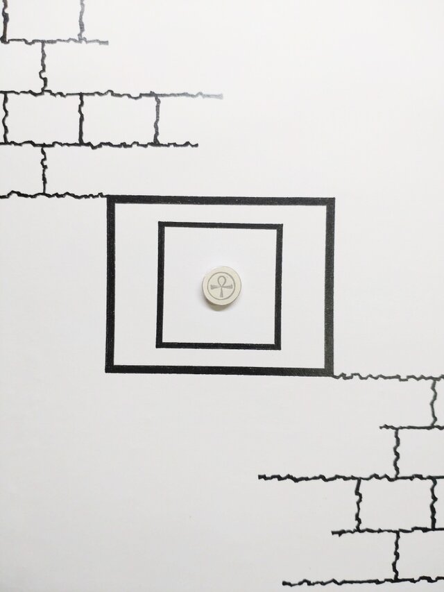 銀製 エジプシャンピンバッジ「アンク」