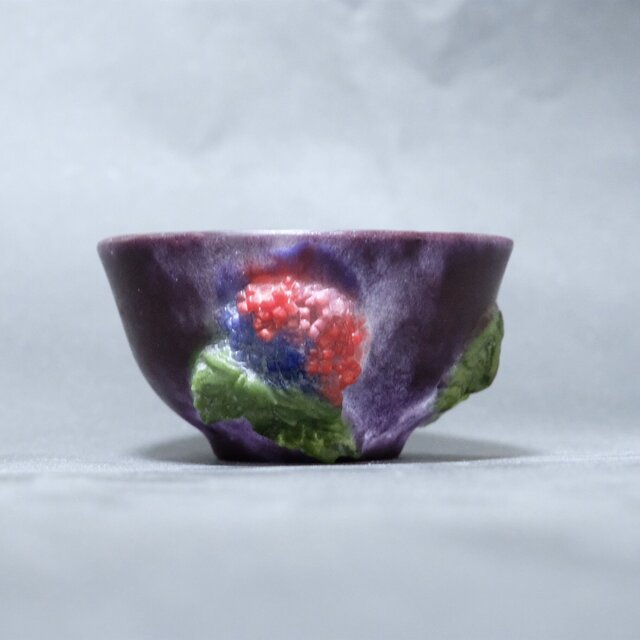 紫陽花 ぐい呑 パートドヴェール | iichi 日々の暮らしを心地よくする