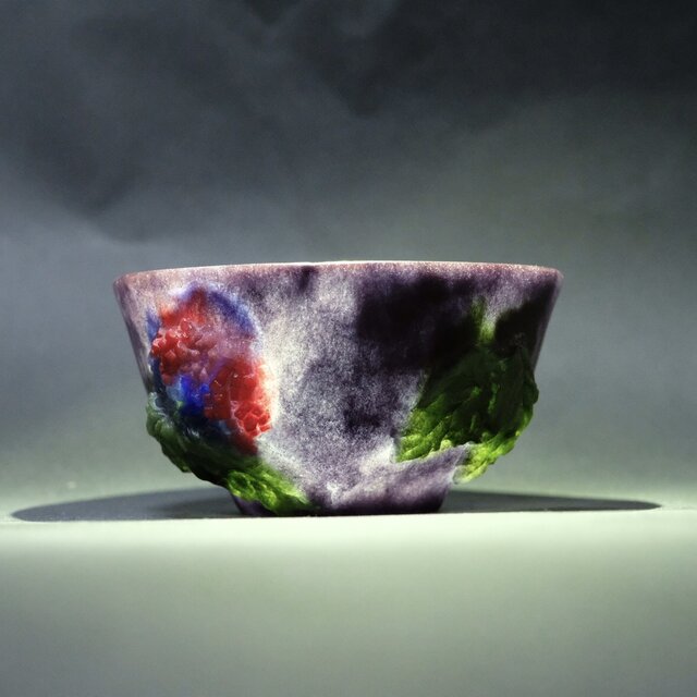 紫陽花 ぐい呑 パートドヴェール | iichi 日々の暮らしを心地よくする
