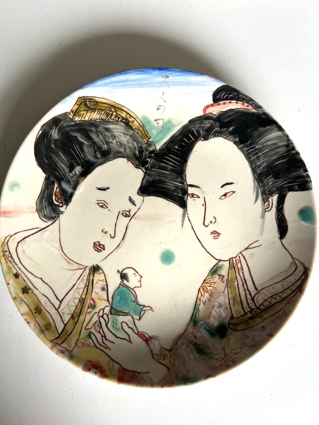 7寸皿　大人の国