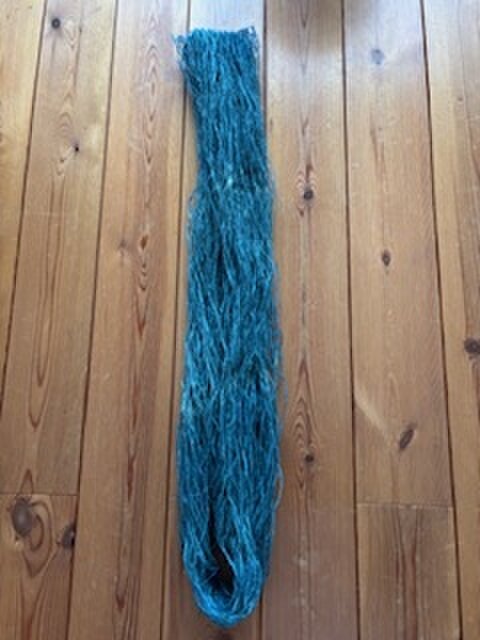 藍の生葉染め糸 きびそ（生皮苧）純国産　（群馬県産）A級ランク1000デニール　