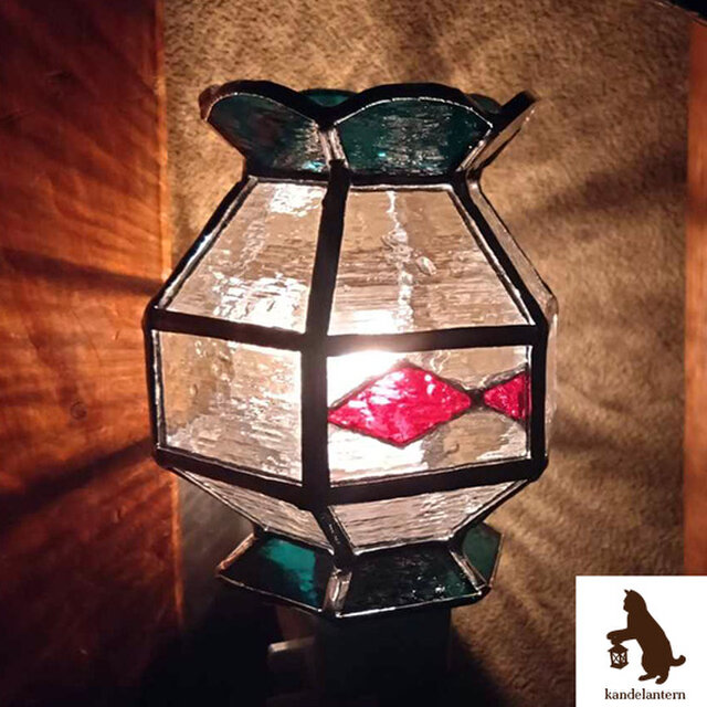 フットランプ「ぷかぷか金魚鉢」 ステンドグラス おやすみランプ