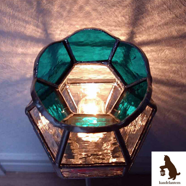 フットランプ「ぷかぷか金魚鉢」 ステンドグラス おやすみランプ