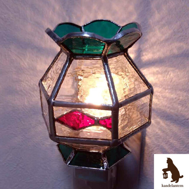 フットランプ「ぷかぷか金魚鉢」 ステンドグラス おやすみランプ