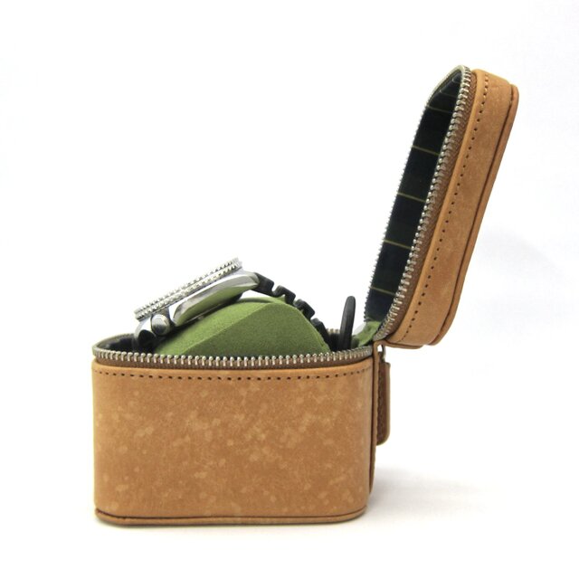 ウォッチケース 腕時計ケース ラウンドファスナー ハードケース 本革