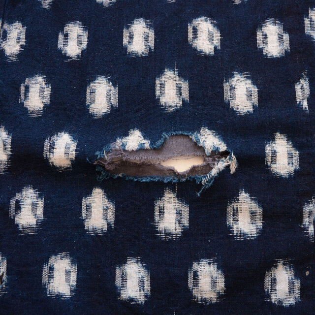 藍染 絣 木綿 着物 昭和初期〜中期 ジャパンヴィンテージ