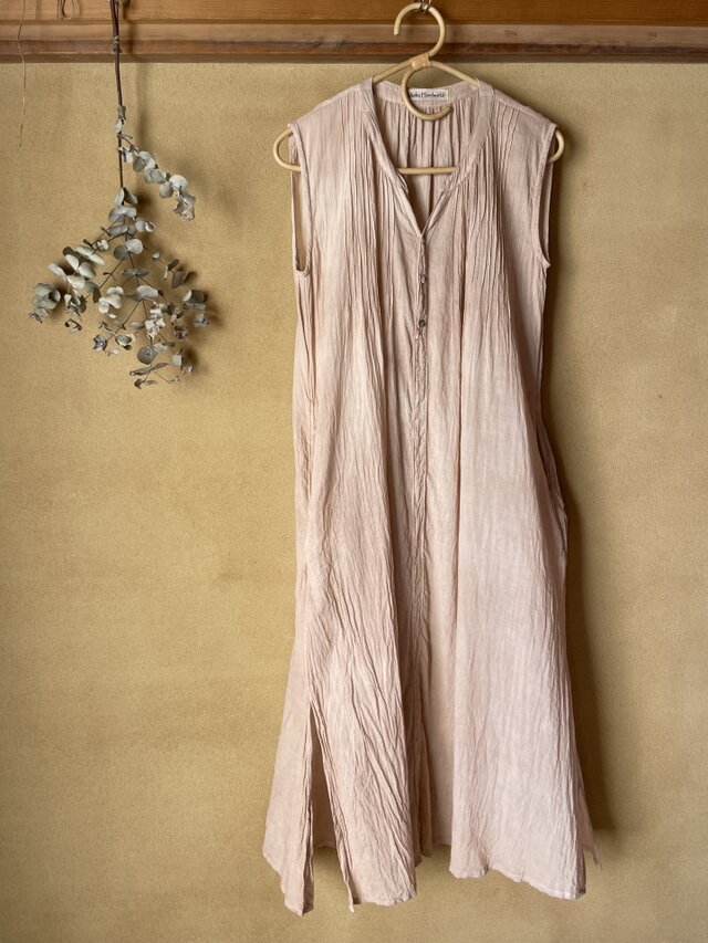 Shizuku Dress Bengala dye/ ベンガラ染め Shizukuワンピース