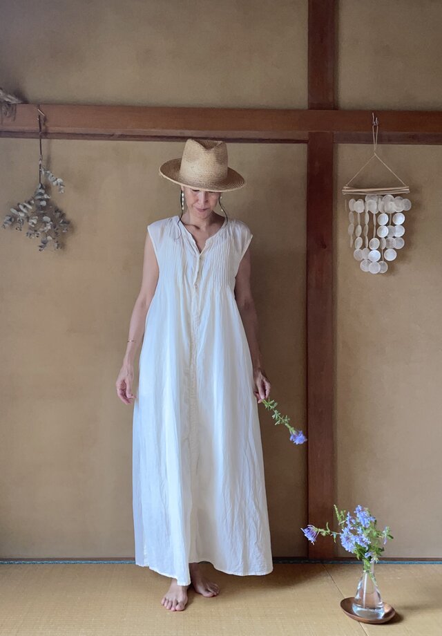 Shizuku Dress Bengala dye/ ベンガラ染め Shizukuワンピース | iichi