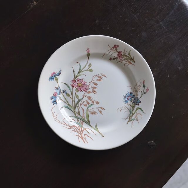 美品リュネビル　ラヴィエ皿　昆虫　花　フランスアンティーク ft221581-A_413b3b60-d17d-4d8f-