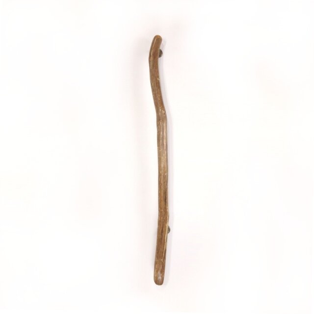 【温泉流木】おしゃれな曲がりレトロな木肌の流木ドアハンドル・手すり 木製 自然木 流木インテリア