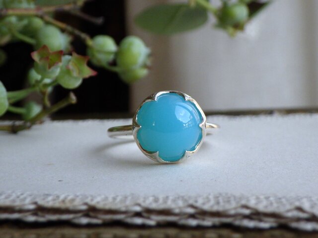 SVシーブルーカルセドニーのリング | iichi 日々の暮らしを心地よく