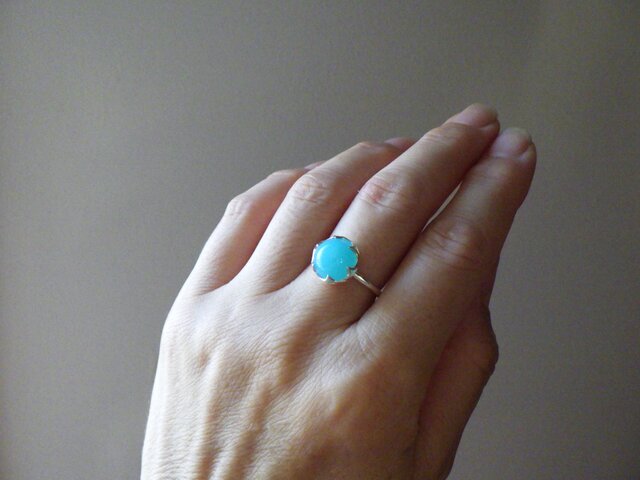 SVシーブルーカルセドニーのリング | iichi 日々の暮らしを心地よく