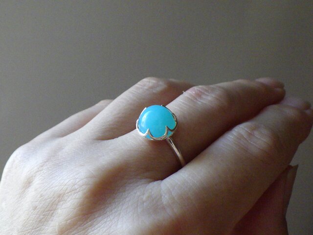 SVシーブルーカルセドニーのリング | iichi 日々の暮らしを心地よく