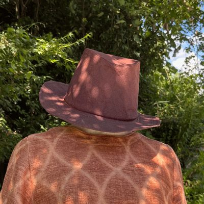 柿渋染め帽子K24115