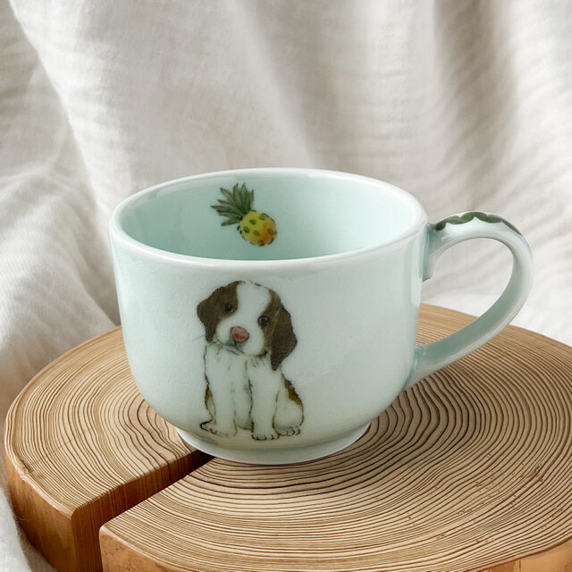 チコロット❤️すべて手描き❤️染付け❤️スープカップ❤️カフェオレボウル❤️お味噌汁お椀❤️ビーグル犬