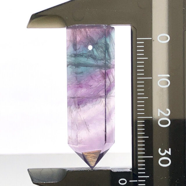 穴あきフローライトポイント[209] 36x11mm　 天然石