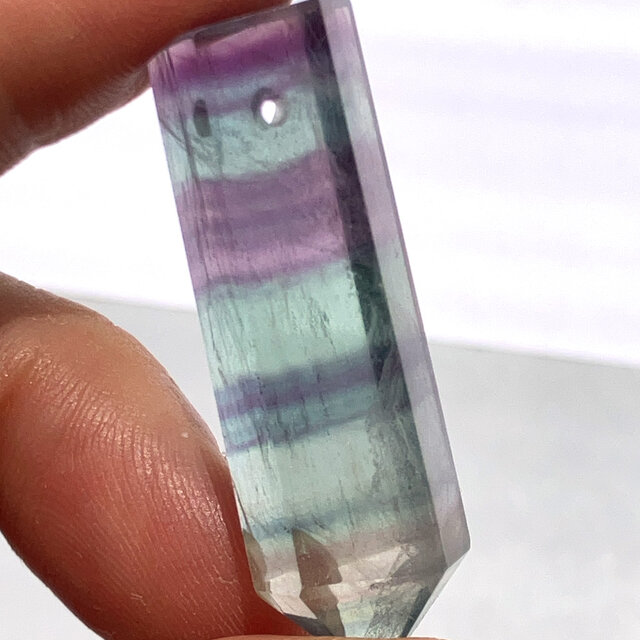 穴あきフローライトポイント[211] 38x11mm 天然石 | iichi 日々の