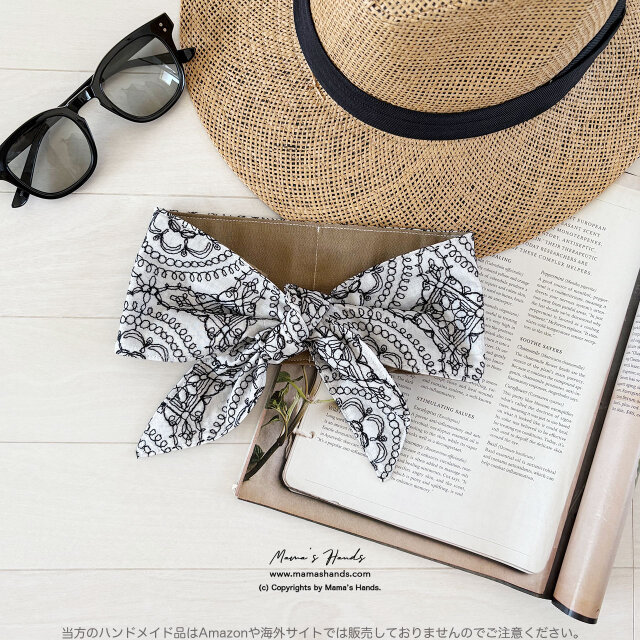 ⭐️2点売れました⭐️大人の モロッコスタイル 刺繍 モノトーン 綿 夏 保冷剤 冬 カイロ ネッククーラー スカーフ