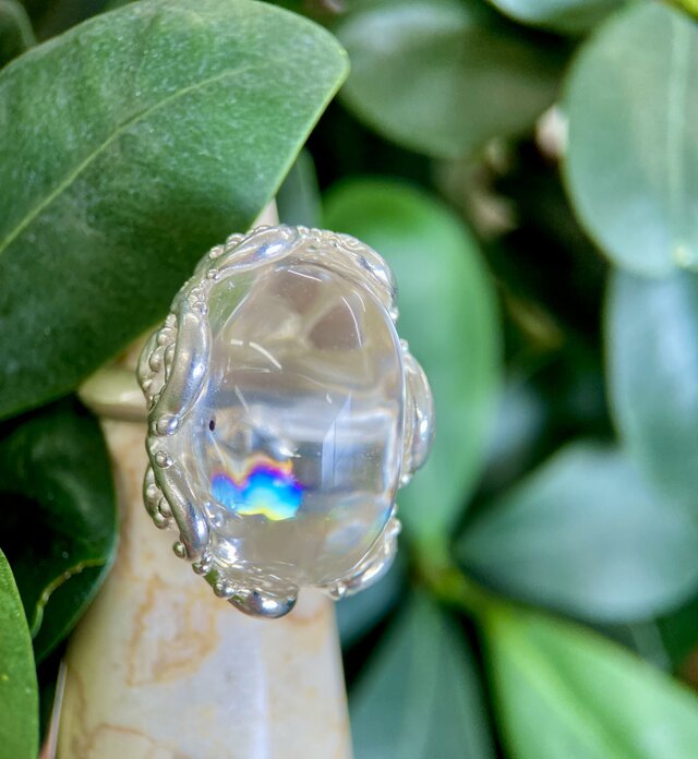 アイリスクォーツsilverリング(送料無料)