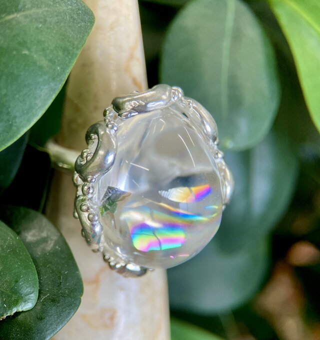 アイリスクォーツsilverリング(送料無料)