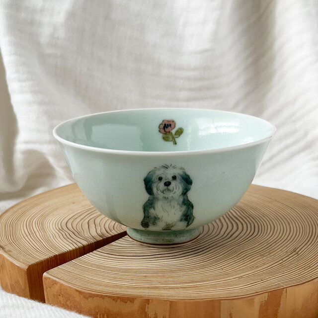 チコロット❤️Mサイズ❤️すべて手描き❤️染付け❤️ご飯茶碗❤️お