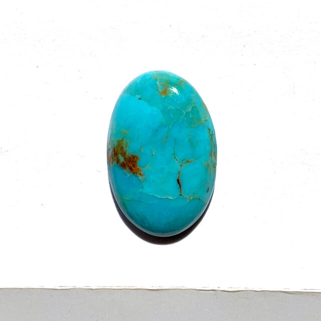 アリゾナ産モハベターコイズ[294] 8x12mm 7Cts　ルース／天然石／カボション