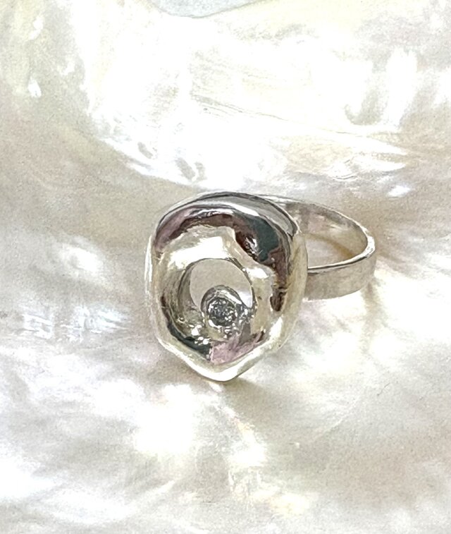 シルバーオーガニックダイアモンドリング
