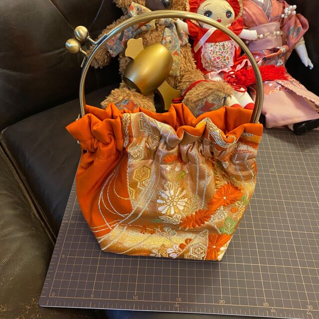 和洋折衷 名古屋帯リメイク ハンドバッグ バック ショルダー