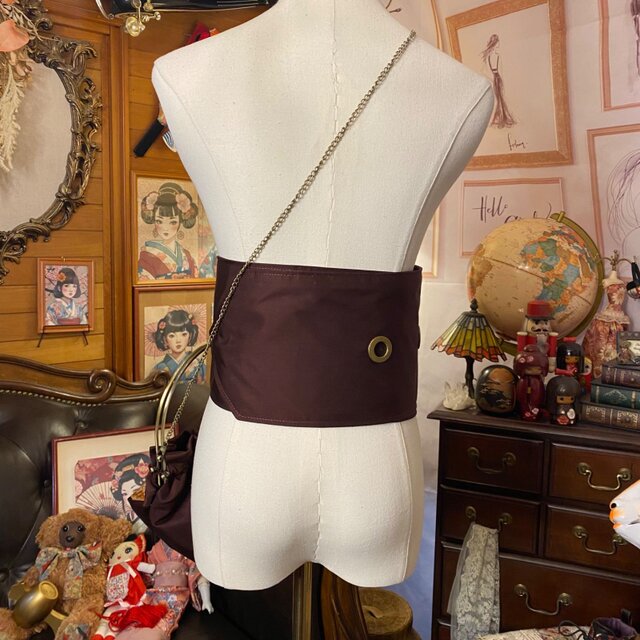 和洋折衷 名古屋帯リメイク ハンドバッグ バック ショルダー
