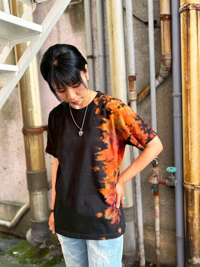 SADS タイダイ染めTシャツ skull yellow イエロー SADS タイダイ染めTシャツ skull yellow イエローの通販 by