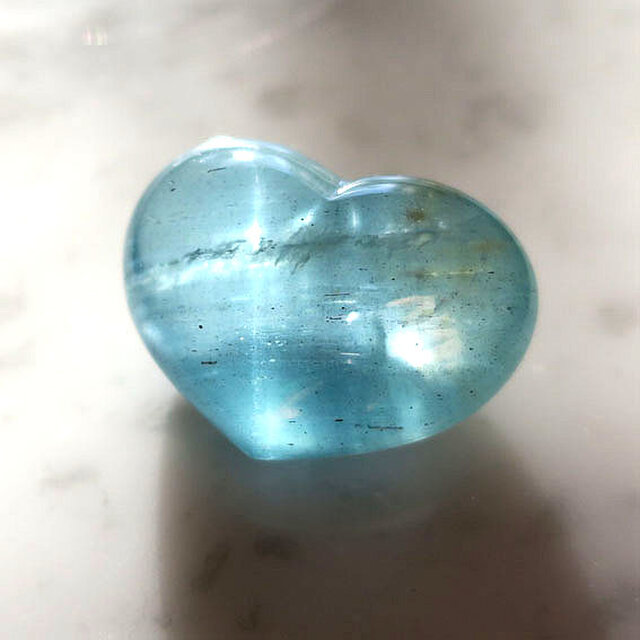 ブルートパーズ ハート 天然石 コレクション 83.65ct｜ハンドメイド素材｜11月の誕生石