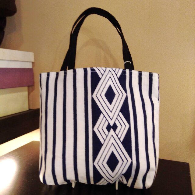 浴衣×浴衣　手さげバッグ（小）