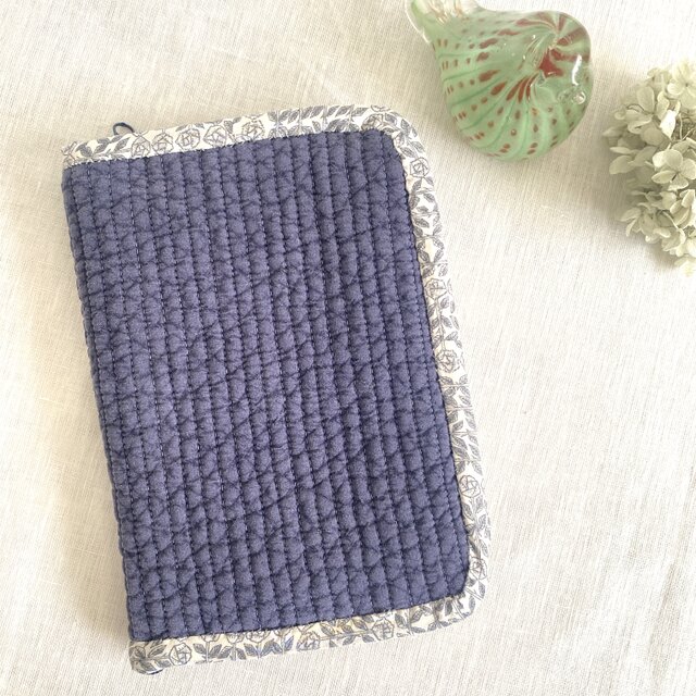 ＊ヌビキルトマルチポーチ＊ヌビキルト×リバティプリント