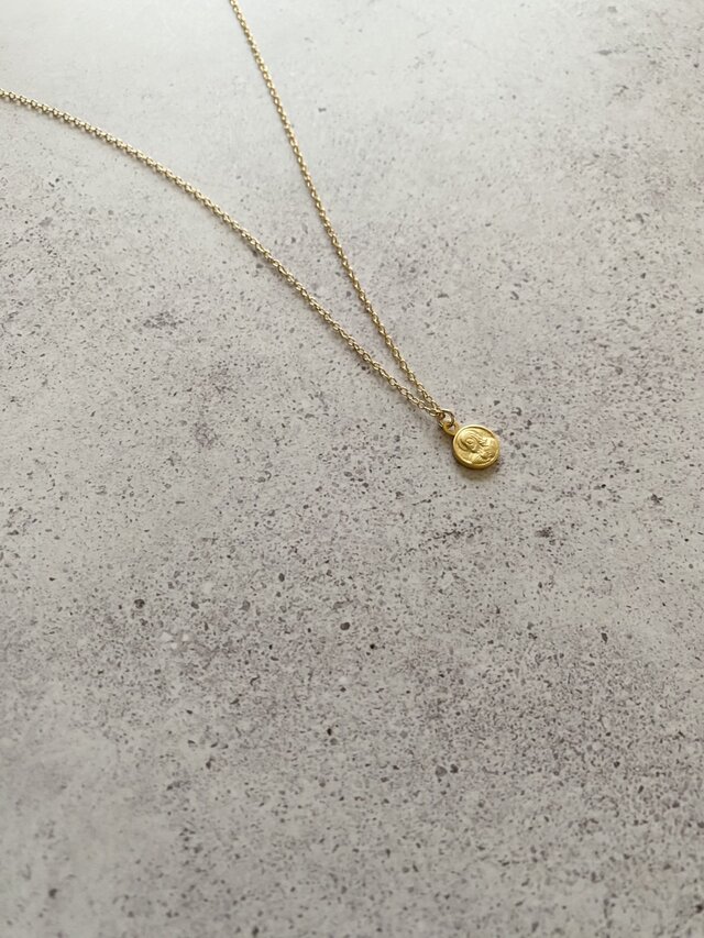 Simple Coin Metal Necklaces 45cm　Spainish スペインコインネックレス